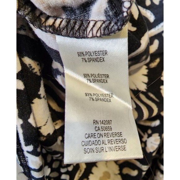 Simply Noelle Size XXL Womens Tunic Top Floral Geometric 3/4 Sleeve Shirt NWT - Picture 6 of 7